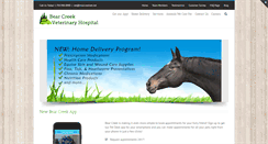 Desktop Screenshot of bearcreekvet.net